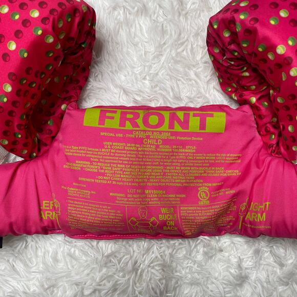 Stearns Puddle Jumper Floatation Device Swim Floaties Child Size 30-50lbs Pink - Picture 3 of 8